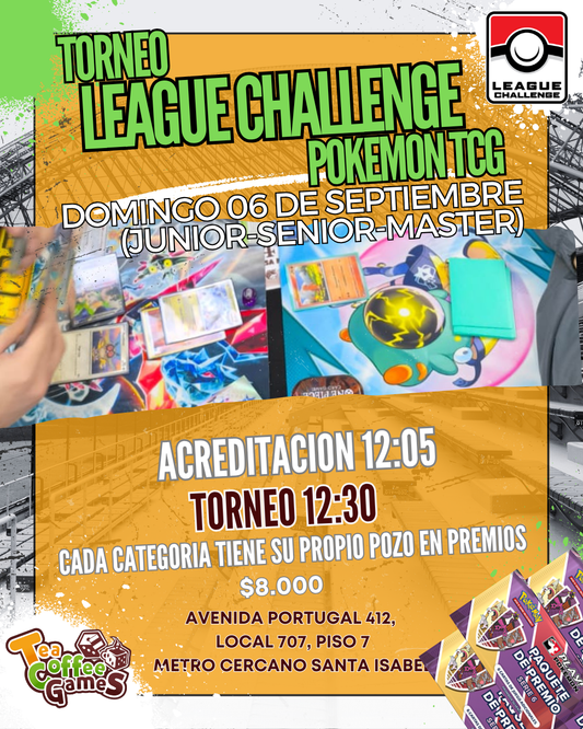 Inscripción League Challenge JUNIOR-SENIOR-MASTER Domingo 07 de Septiembre (leer bases)